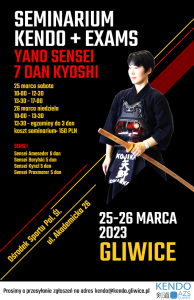 SENSEI CHIEKO Yano KENDO KYOSHI 7 DAN @ Ośrodek Sportu Politechniki Gliwice